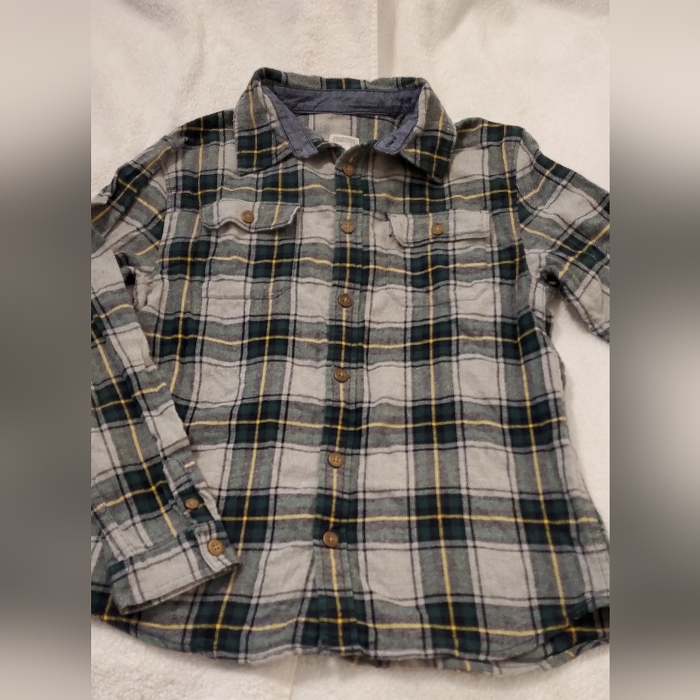 Boys long sleeve flannel size 14